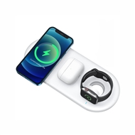 شارژر وایرلس 3 در 1 جویروم مدل Joyroom 3 in 1 Magnetic Charging Station & Watch Storage JR-A27