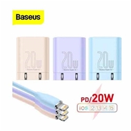 آداپتور شارژ 20 وات به همراه کابل تایپ سی به لایتنینگ بیسوس Baseus Super Si Pro CCP03000