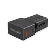 شارژر دیواری هوشمند پرومیت مدل TRIPLUG-PD20.BLACK