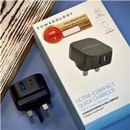 شارژر 30W پاورولوژی Powerology مدل PWCUQC002 فست شارژ