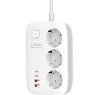 چند راهی برق 3250 وات الدینیو LDNIO 65W Smart Guard Power Strip SC3436