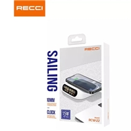 شارژر بی سیم 15 وات و ساعت رومیزی رسی Recci RCW-22 clock wireless fast charging 15W