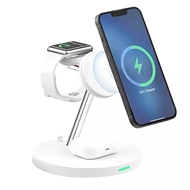 شارژ بی سیم 15 وات چند کاره رسی RECCI RCW-26 15W 5 IN 1 Magnetic WIRELESS CHARGER STAND