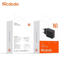 آداپتور شارژ دو پورت 12 وات مک دودو Mcdodo 12W Wall Charger CH-507