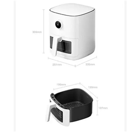 هواپز و سرخ کن هوشمند شیائومی Xiaomi Mijia Smart Air Fryer Pro 1200W 4L Air fryer MAF04
