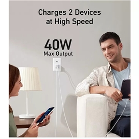 شارژر دیواری 40وات انکر 521 مدل A2038