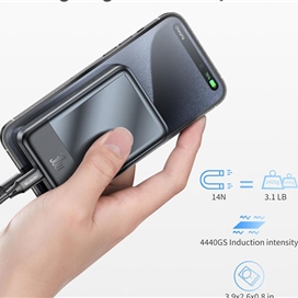 پاوربانک وایرلس مگنتی 30 وات 10000 مک دودو Mcdodo Good Touch Magnetic Wireless Power Bank MC-593