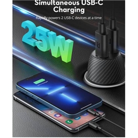 شارژر فندکی 50 وات مدل RP-VC032 راوپاور – Car charger