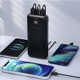 شارژر همراه راو پاور مدل RP-PB1205 ظرفیت PD 20000 میلی آمپر ساعت 20 واتی