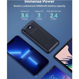 شارژر همراه راو پاور مدل RP-PB1205 ظرفیت PD 20000 میلی آمپر ساعت 20 واتی