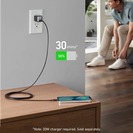 کابل تایپ سی به لایتنینگ نسل پنجم انکر  Anker 541 USB-C to Lightning Cable (90 cm)