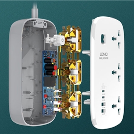 چند راهی برق 3250 وات الدینیو LDNIO 65W Smart Guard Power Strip SC3416