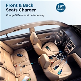 شارژر فندکی فست شارژ جویروم Joyroom Multi-port 78W JR-CL05