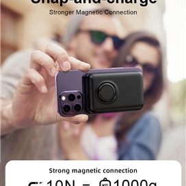 پاوربانک مگنتی وایرلس 10000 جویروم Joyroom Mini Magnetic Wireless Power Bank JR-W050