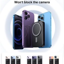 پاوربانک مگنتی وایرلس 10000 جویروم Joyroom Mini Magnetic Wireless Power Bank JR-W050