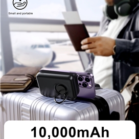 پاوربانک مگنتی وایرلس 10000 جویروم Joyroom Mini Magnetic Wireless Power Bank JR-W050