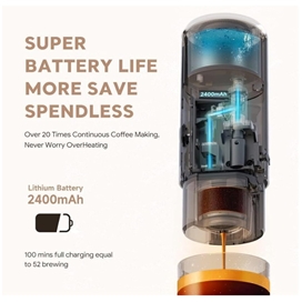 ست قهوه ساز 2 در 1 ارلدم Earldom 2in1 Travel Coffee Machine ET-KF01