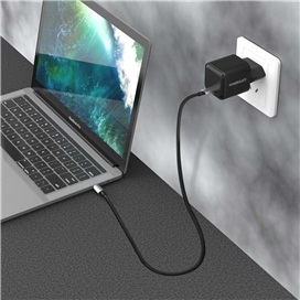 آداپتور شارژ تایپ سی 35 وات پاورولوژی Powerology Ultra-Quick GaN Charger P35WSPCEU