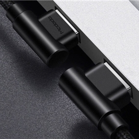 کابل شارژ و انتقال داده لایتنینگ مک دودو Mcdodo CA-538 90Degree Reversible Lightning Cable 1.2M