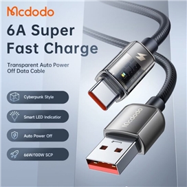 کابل شارژ هوشمند USB به تایپ سی 100 واتی مک دودو مدل MCDODO CA-3151 طول 1.8 متر