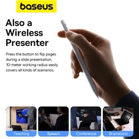 قلم لمسی مناسب برای آیپد بیسوس Baseus Smooth Writing 2 Series Wireless Charging Stylus BS-PS026 P80015805211-00