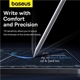 قلم لمسی مناسب برای آیپد بیسوس Baseus Smooth Writing 2 Series Wireless Charging Stylus BS-PS026 P80015805211-00