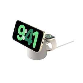 پایه شارژ وایرلس بلکین با فناوری مگ سیف – BoostCharge Pro 2-in-1 Wireless Charging Dock with MagSafe 15W