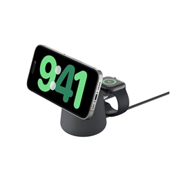 پایه شارژ وایرلس بلکین با فناوری مگ سیف – BoostCharge Pro 2-in-1 Wireless Charging Dock with MagSafe 15W