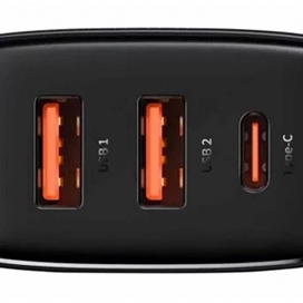 شارژر دیواری سریع 30 وات بیسوس Baseus 30W Compact Quick Charger 2U+C CN CCXJ-C01