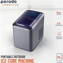 دستگاه یخ ساز قابل حمل 2.2 لیتری پرودو Porodo Lifestyle Portable Outdoor Ice Cube Machine PD-LSICMV2