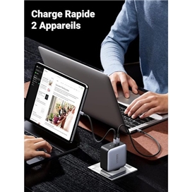 شارژر دیواری 100 وات با دو پورت USB-C یوگرین مدل CD254