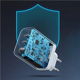 شارژر دیواری 65 وات با دو پورت USB-C و یک پورت USB-A یوگرین مدل CD275 کد 90496