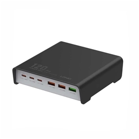 شارژر 6 پورت رومیزی 120 وات الدینیو Ldnio Desktop Super Fast Charger Q605