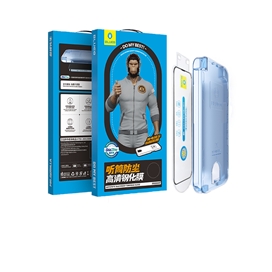 گلس فول برند بلوئو BLUEO Anti dust HD glass anti static with applicator مناسب برای Apple iPhone 16 Pro