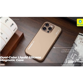 قاب برند بلوئو مدل Blueo DUAL-COLOR LIQUID SILICONE مناسب برای Apple iPhone 16 Pro