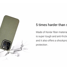 قاب برند کی دوو K-DOO مدل کولار Kevlar برای گوشی آیفون Apple iPhone 16 Pro Max