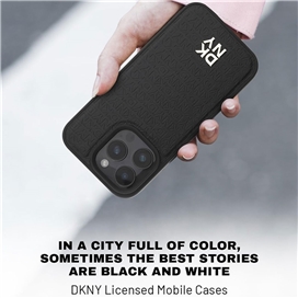 قاب آیفون 16 پرو مکس DKNY HARD CASE MAGSAFE REPEAT PATTERN PU LEATHER