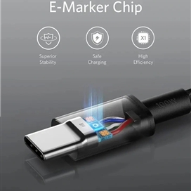 کابل شارژ 100 وات 1 متری USB-C به USB-C انکر مدل A8756