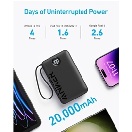 پاوربانک 20000 میلی آمپر 22.5 وات انکر مدل A1647