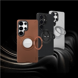 قاب یانگ کیت Youngkit Leather 360° Rotation Ring Stand Case Magsafe Samsung مناسب برای Galaxy S25 Ultra
