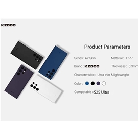 کاور کی -زد دوو مدل Air Skin مناسب برای گوشی موبایل سامسونگ Galaxy S25 Ultra