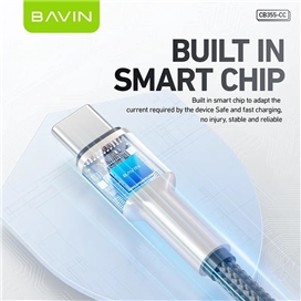 کابل Type-C به Type-C باوین Bavin CB355 طول 1 متر توان 60 وات