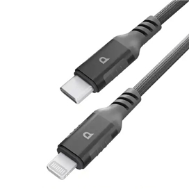 کابل شارژ سریع تایپ سی به لایتنینگ پاورولوژی 30 وات مدل PCAB018GY طول 1.2 متر