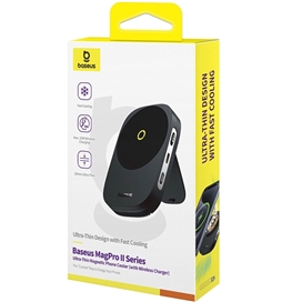 شارژر وایرلس مگنتی بیسوس MagPro II با فن خنک‌کننده و توان 15 وات