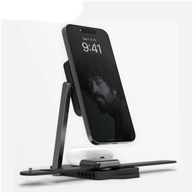 شارژ استند QI2 بیسیم برند آولومو AULUMU M01 4-in-1 Folding Wireless Charging Station & Pad