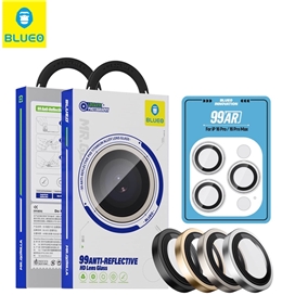 رینگ محافظ لنز بلو تیتانیوم ضد انعکاس نور Blueo 99Anti-Reflective PVD Titanium Alloy Lens Glass مناسب برای Apple iPhone 17 Pro Max