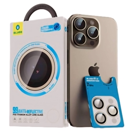 رینگ محافظ لنز بلو تیتانیوم ضد انعکاس نور Blueo 99Anti-Reflective PVD Titanium Alloy Lens Glass مناسب برای Apple iPhone 17 Pro