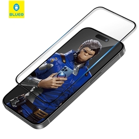 محافظ صفحه بلو سه بعدی ایربگ دار Blueo 3D Invisible Airbag Anti Broken Tempered Glass مناسب برای Apple iPhone 17 Pro Max