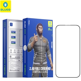 محافظ صفحه بلو پک 5 تایی Blueo 5pcs Pack 2.5D Silk Full Cover Glass HD مناسب برای Apple iPhone 17 Pro Max