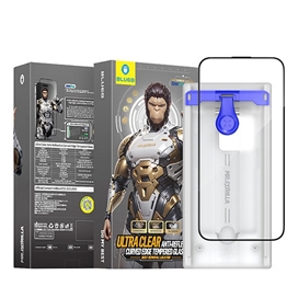 محافظ صفحه بلو سه بعدی با اپلیکاتور Blueo AR 3D Curved Hot Bending Tempered HD Glass with Applicator مناسب برای Apple iPhone 17 Pro